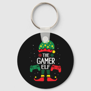 Christmas Elf Matching Gamer Family Gaming Boys Ki Schlüsselanhänger