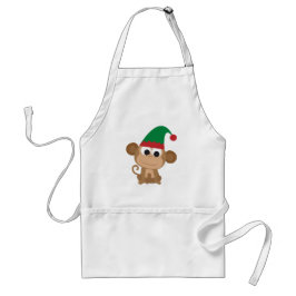 Christmas Elf Monkey Schürze