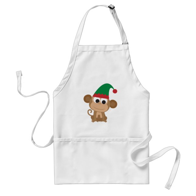 Christmas Elf Monkey Schürze (Vorne)