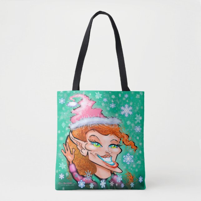 Christmas Elf Tote Bag Tasche (Vorderseite)