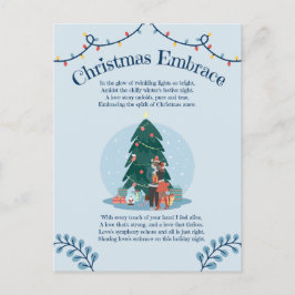 Christmas Embrace Liebe Gedicht Postkarte