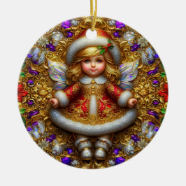 CHRISTMAS ~ Engel 19. Jahrhundert ~ Keramik Ornament