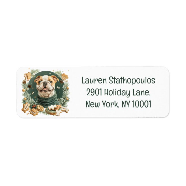 Christmas English Bulldog (Vorne)