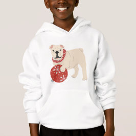 Christmas English Bulldog Hoodie