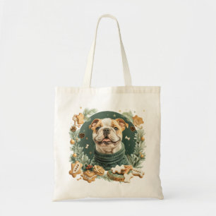 Christmas English Bulldog Tragetasche
