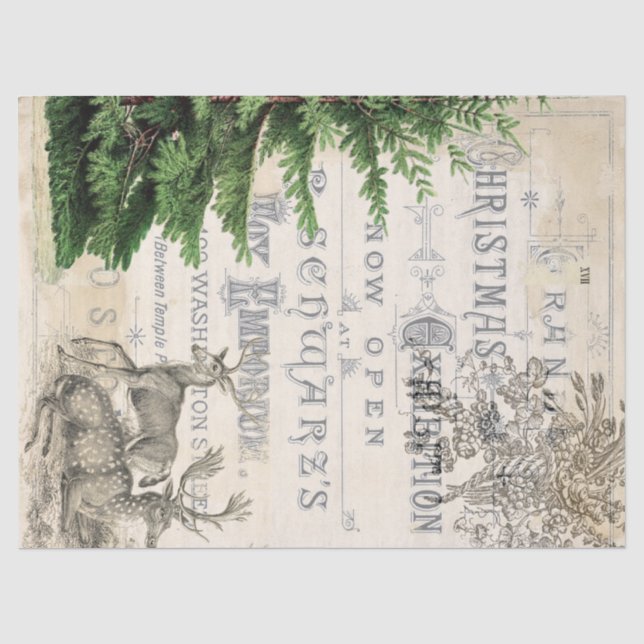 Christmas Ephemera Decoupage Tissue Seidenpapier (Vorderseite)