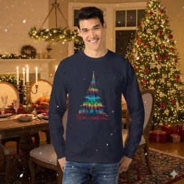 Christmas Equalizer Music Tree T-Shirt