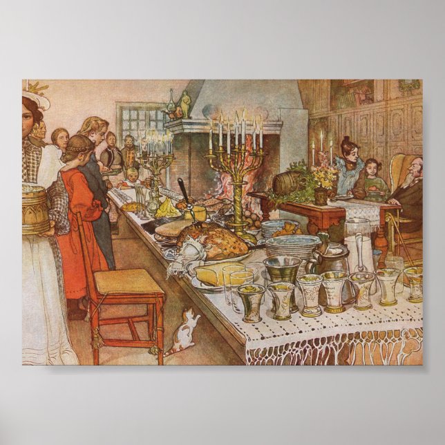 Christmas Eve Carl Larsson 1904 Poster (Vorne)