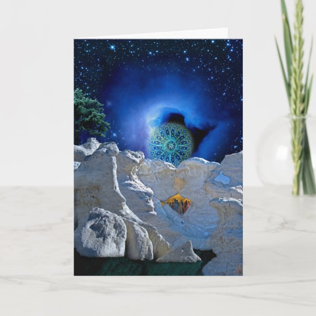 Christmas Eve Magic Feiertagskarte (Vorderseite)