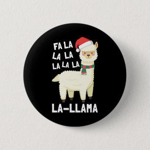 Christmas Fa La Llama Essential Button