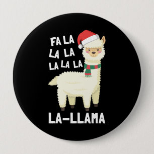 Christmas Fa La Llama Essential Button