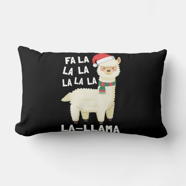 Christmas Fa La Llama Essential Lendenkissen (Vorderseite)