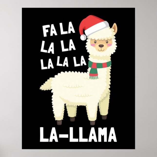 Christmas Fa La Llama Essential Poster (Vorne)