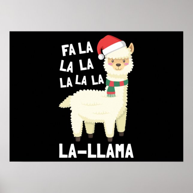 Christmas Fa La Llama Essential Poster (Vorne)