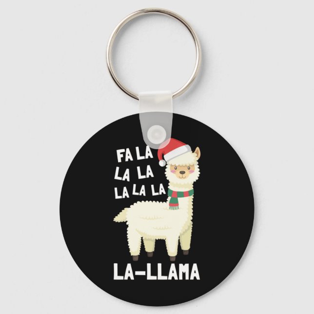 Christmas Fa La Llama Essential Schlüsselanhänger (Vorderseite)
