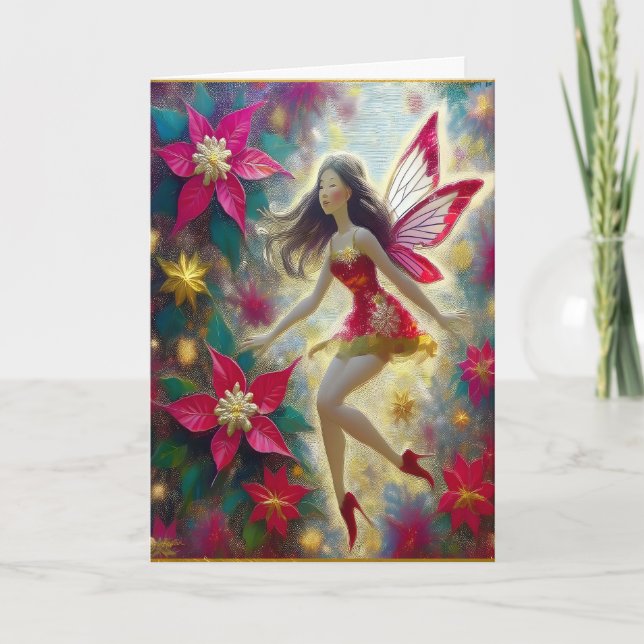 Christmas Fairy Collection - Dark Brown Hair Karte (Vorderseite)