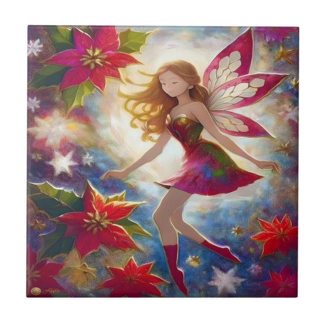 Christmas Fairy Collection - Ginger Hair Fliese (Vorderseite)
