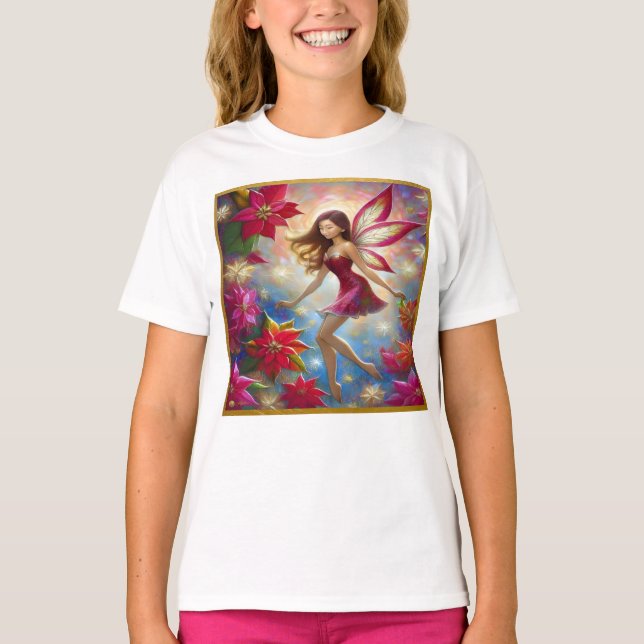 Christmas Fairy Collection - Reddish Brown Hair T-Shirt (Vorderseite)