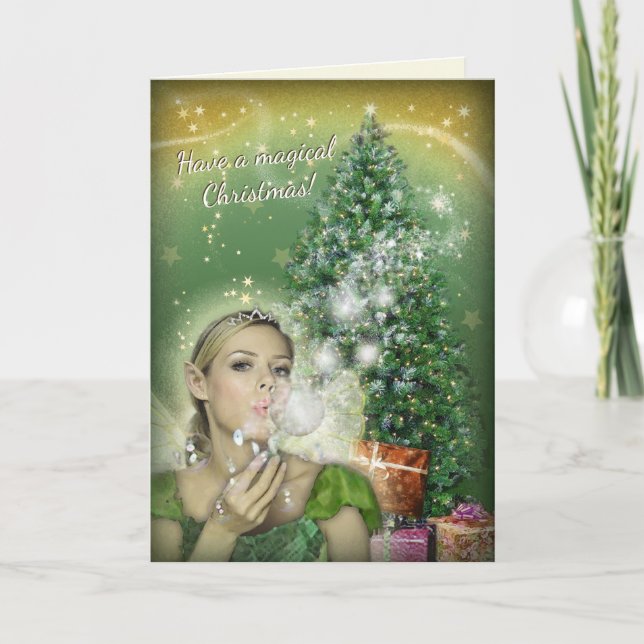 Christmas Fairy Feiertagskarte (Vorderseite)
