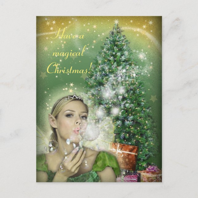Christmas Fairy Feiertagspostkarte (Vorderseite)