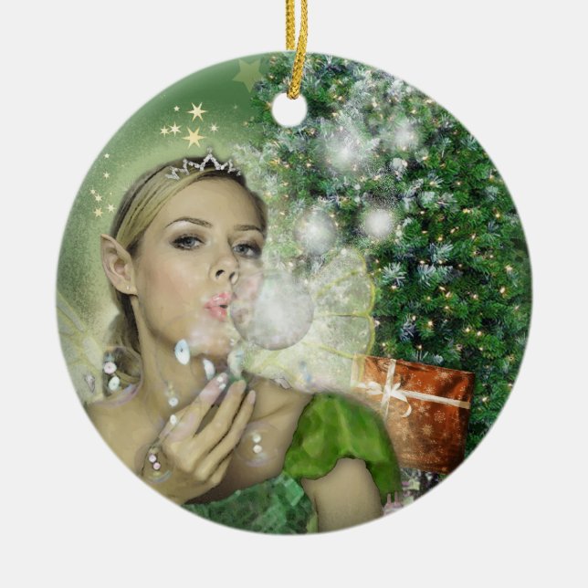 Christmas Fairy Keramik Ornament (Vorne)