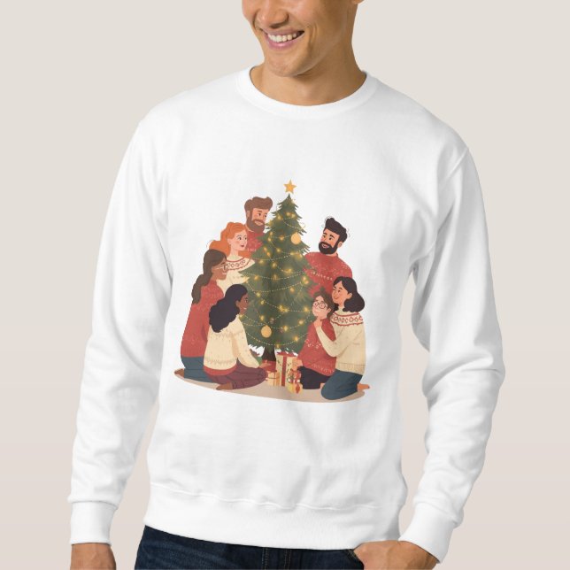 Christmas Family & Friends Cozy Holiday Sweatshirt (Vorderseite)