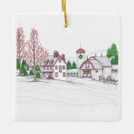 Christmas Farm Ornament
