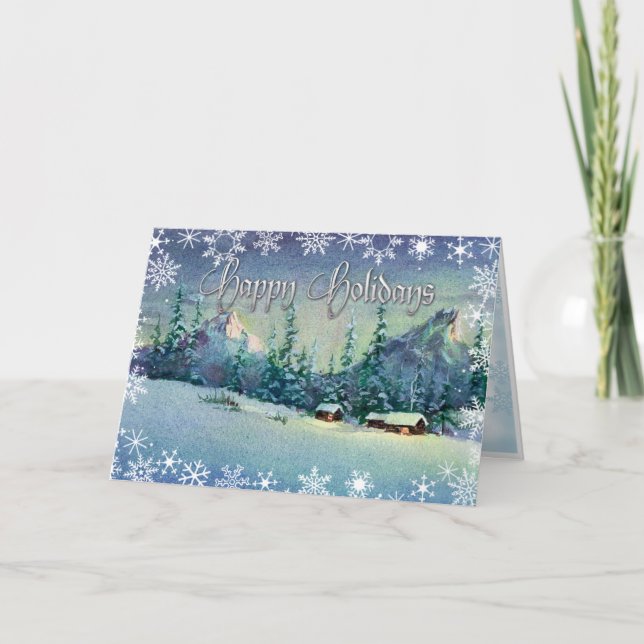 CHRISTMAS FARM VON SHARON SHARPE FEIERTAGSKARTE (Vorderseite)