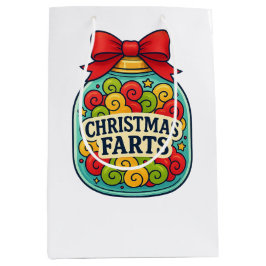 Christmas Farts Gift Bag Festive Jar of Holiday Mittlere Geschenktüte