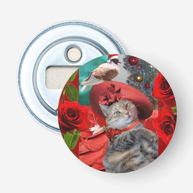 CHRISTMAS-FEIERN VON PRINCESS TATUS CAT FLASCHENÖFFNER (Vorderseite)