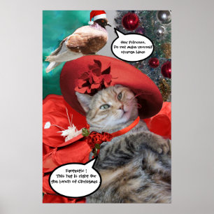 CHRISTMAS-FEIERN VON PRINCESS TATUS CAT POSTER