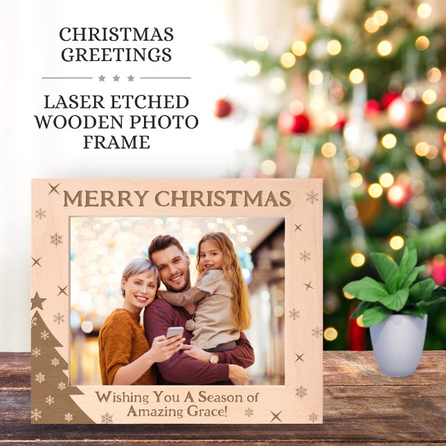Christmas Festive Season Personalized Gifts Laser Geätzte Rahmen (Von Creator hochgeladen)