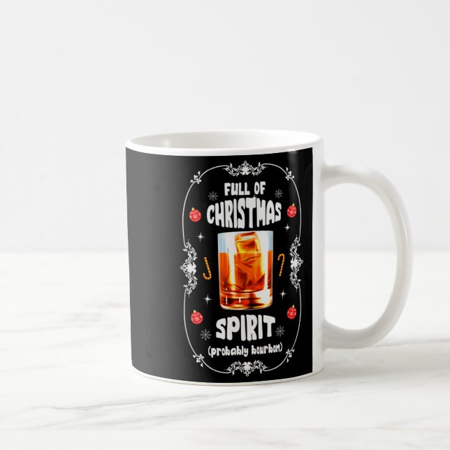 Christmas Fir Tree With Bourbon Ugly Xmas Bourbon  Kaffeetasse (Rechts)