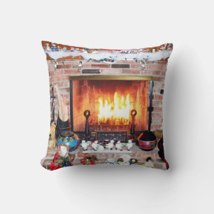 CHRISTMAS FIREPLACE KISSEN