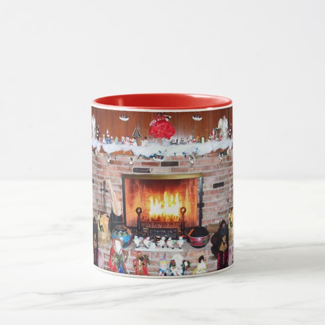 CHRISTMAS FIREPLACE TASSE (Zentrum)