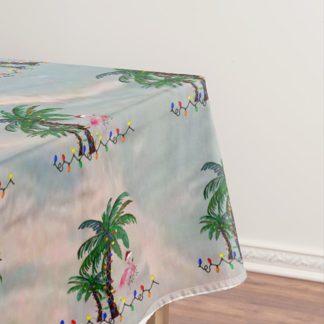 Christmas flamigos tropical Holiday table Tischdecke (Beispiel)