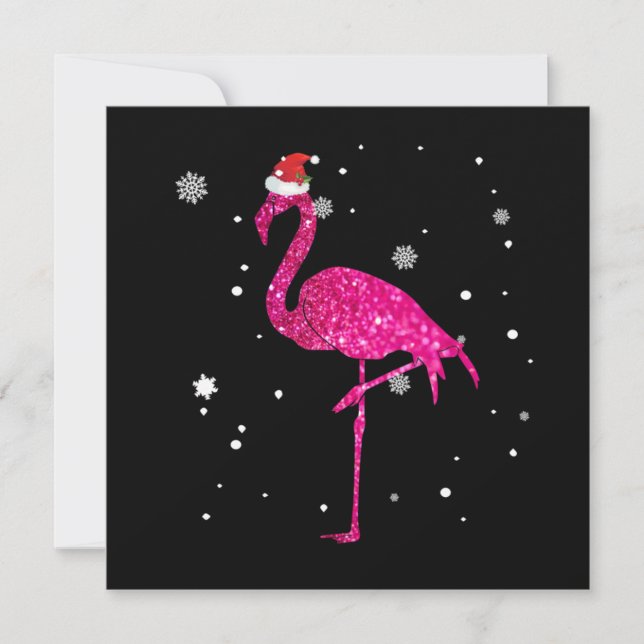 Christmas Flamingo Essential Mitteilungskarte (Vorderseite)