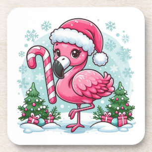 Christmas Flamingo Sublimation Getränkeuntersetzer