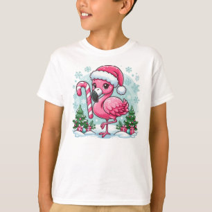 Christmas Flamingo Sublimation T-Shirt