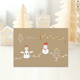 Christmas Flat Holiday Card Feiertagskarte