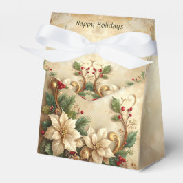 Christmas Floral Holiday Gift Box Geschenkschachtel