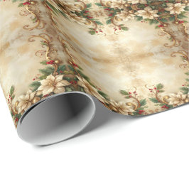 Christmas Floral Holiday Wrapping Paper Geschenkpapier