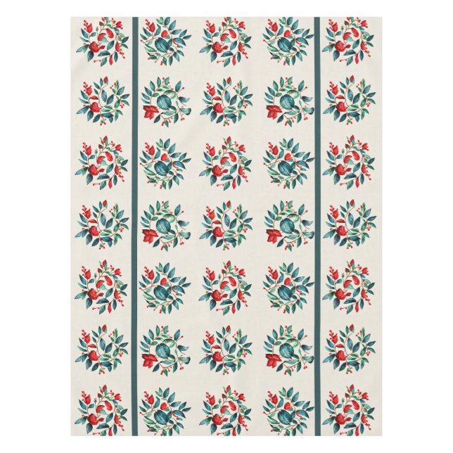 Christmas Florals Tablecloth Tischdecke (Vorderseite)
