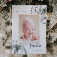 Christmas Foliage Baby Foto Birth