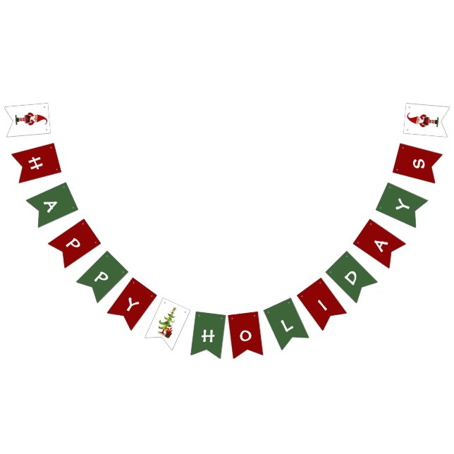 Christmas Folk Whimsey Wimpelkette (Alle)