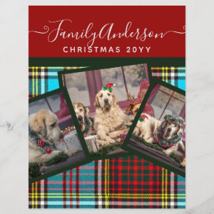 CHRISTMAS FOTO GIFT - Anderson Tartan Collage Flyer