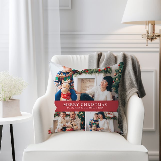 Christmas Foto Throw Kissen (Christmas Photo Throw Pillow
)