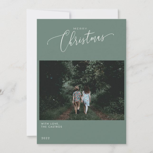 CHRISTMAS-FOTOKARTE EINLADUNG (Vorderseite)