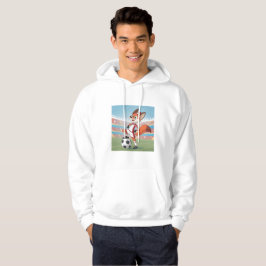Christmas Fox Playing Football Hoodie