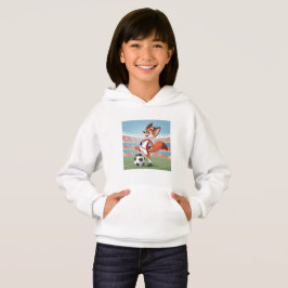 Christmas Fox Playing Football Hoodie